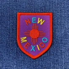 New Mexico Patch - Embroidered NM Southwest Badge 2-3/16" (Iron On)