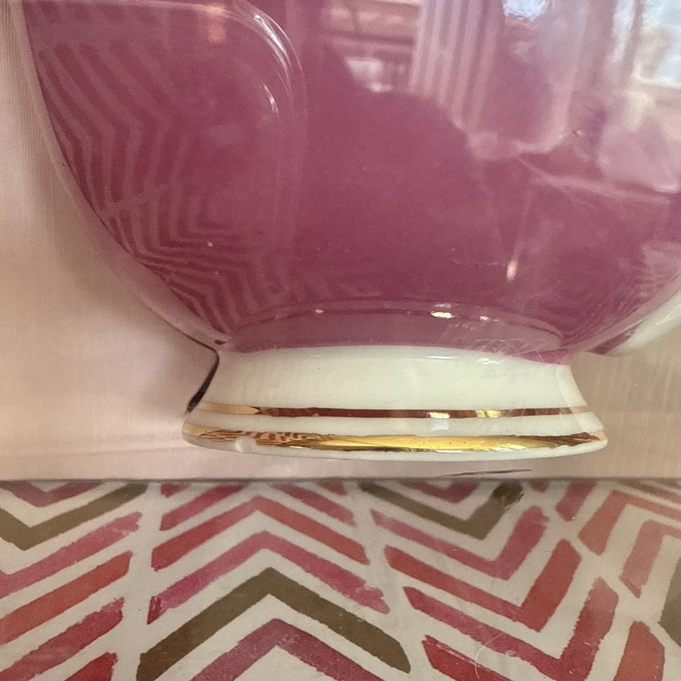 2 GRACE'S TEAWARE чай чашки и блюдца наборы 4 чашки 4 блюдца розовый и золотой 2 комплекта - Изображение 3 из 4