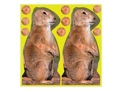 Birchwood Casey Shoot-N-C Adhesive Prairie Chuck Prairie Dog Target 8'' 12PK