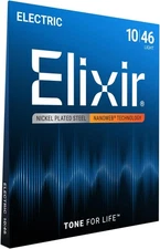 Elixir Strings, Electric Guitar Nickel Light (.010-.046), Silver 
