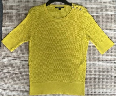 Feinstrickpullover, Comma, gelb,  Gr. 38