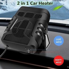 Portable Electric Car Heater 2in1 Heating Cooling Fan 12V Defogger Defroster US
