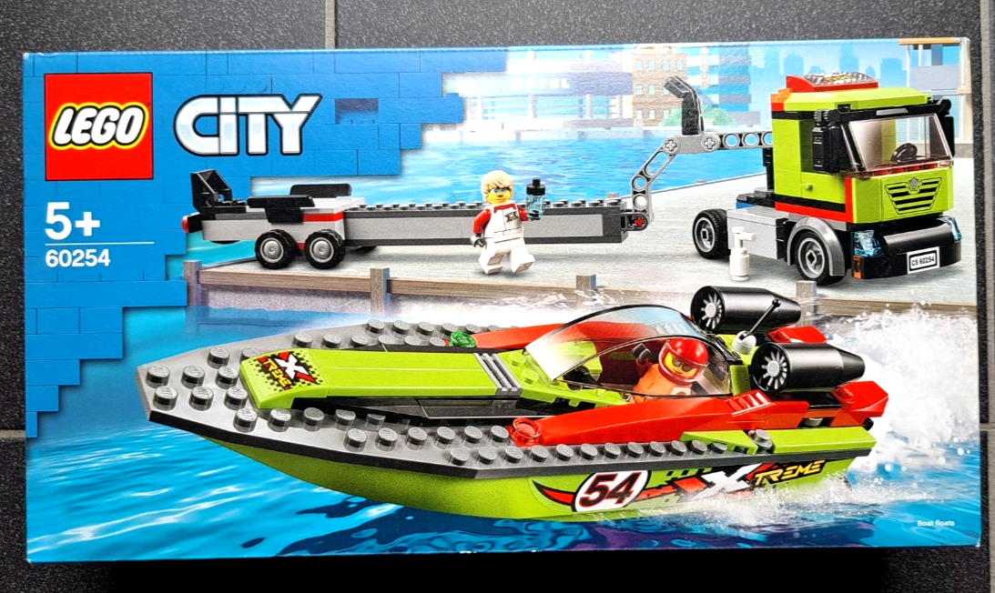 LEGO CITY 60254 Rennboot-Transporter NEU! passt zu: 60422, 60277, Hafen, Schiff - Bild 3