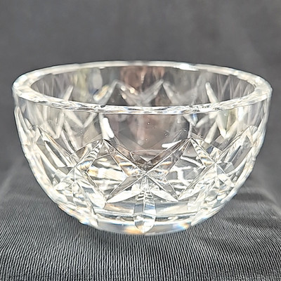 Vtg Waterford Crystal Kerry Open Sugar Bowl Trinket Dish Candy Nuts Gothic Mark