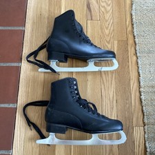 Vintage Leather AERFLYTE ICE SKATES Size 7 style no 283