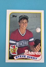 1989 Topps RC #784 Steve Avery Atlanta Braves BASEBALL Card R4