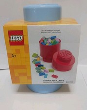 Lego Storage Brick 1 Knob Light Blue