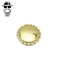 ORIGINAL LOWRIDER Single Square Twisted Gold Bolt Cover Cruiser Wheel Axle Cap.
