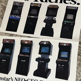 Lot Of 6 Neo Geo 2-4-6 Slot Mutation Nation Baseball Stars ARCADE GAME FLYER AD