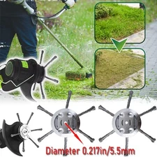 6 in'' Steel Wire Wheel Brush Grass Trimmer Head Weed Indestructible Garden Farm