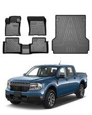 Powerty Floor Mats Truck Bed Mat for 2022-2024 2025 2026 Ford Maverick Gas ...