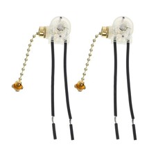 2 Pcs Switch Ceiling Light Pull Chain Switch Lamp Parts Pull Cord Accessory