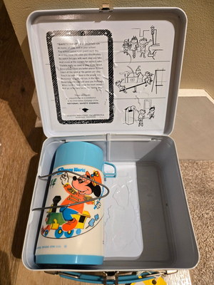 RARE - Vintage 1976 Walt Disney World Lunchbox With Matching