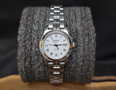 Tissot PR 50 Watch Women 25mm White Dial Silver Tone J326/426 New Battery L00SA