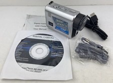 Digital Camera 300k Pixels, Silver, Vintage With Accessories, USB Charge. New.