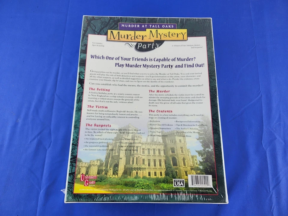 Murder Mystery Party Game Murder At Tall Oaks Sealed NEW - Image 2 of 4