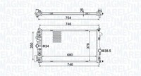 Magneti Marelli 350213152300 KüHler, MotorküHlung FüR Opel