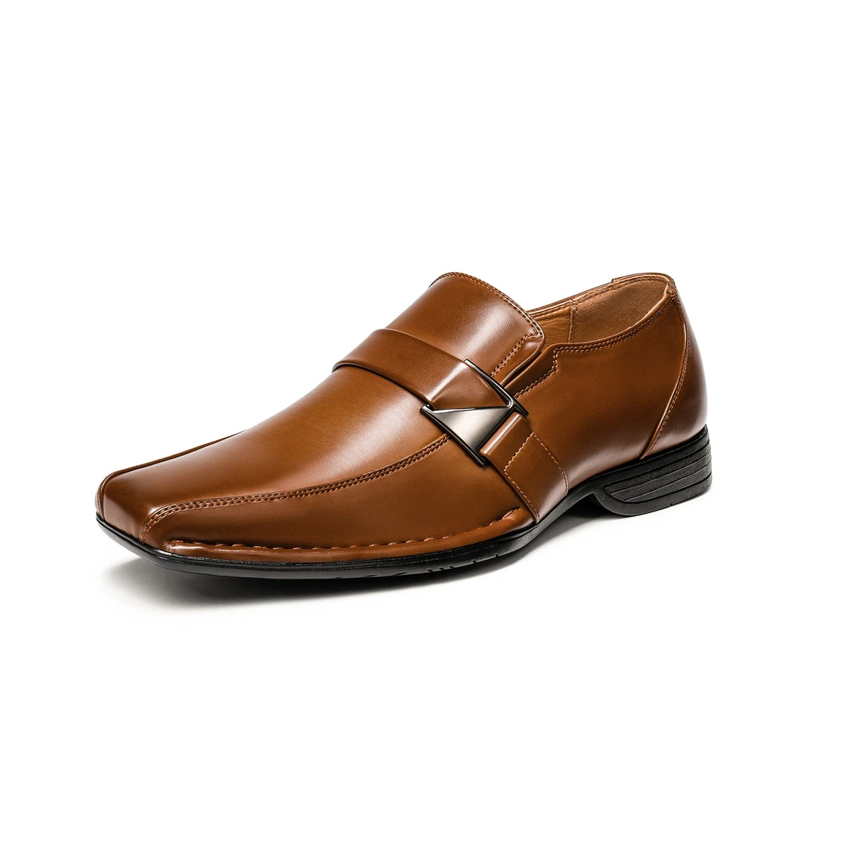 Brown Loafer Faux Leather Casual Shoes for Men for sale | eBay