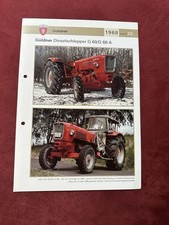 GÜLDNER Traktor Dieselschlepper 1968 Weltbild G60 / A Prospekt Brochure