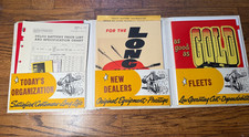 KIT PROMOTIONNEL VINTAGE 1947 DELCO BATTERIES CONCESSIONNAIRE AUTOMOBILE DOSSIER CALENDRIER PUBLICITAIRE + PLUS