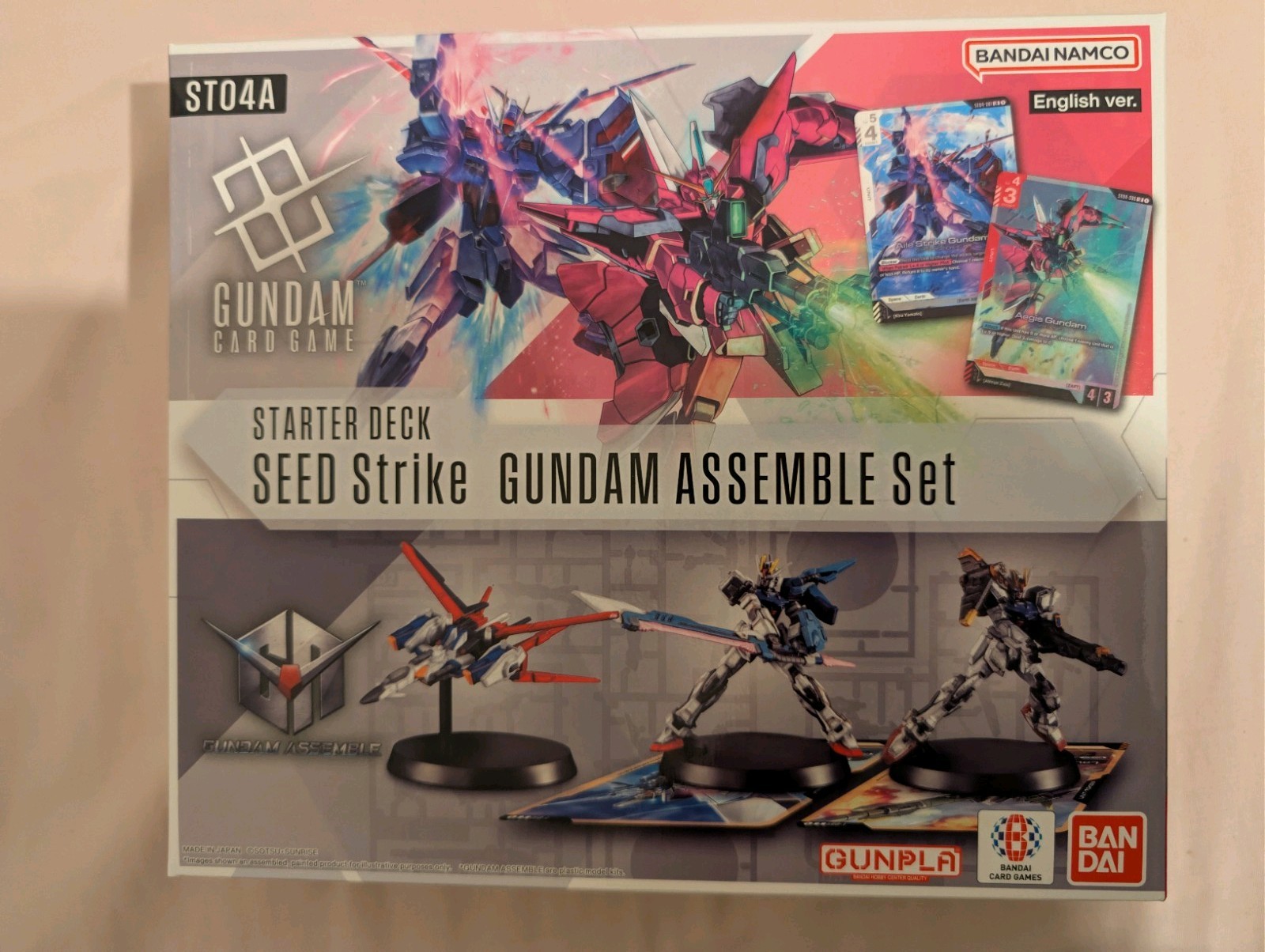 Gundam Assemble Seed Strike + Starter Deck Set Nuevo Sellado st04a Inglés