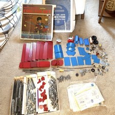 Large Lot VTG Erector Set Parts Gilbert 1969 Electric Rare Boxes W/instructions