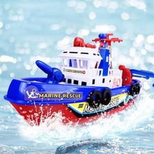 Kids Electric Fire Boat Toy Kids Ferry Boat Bathtub Toy