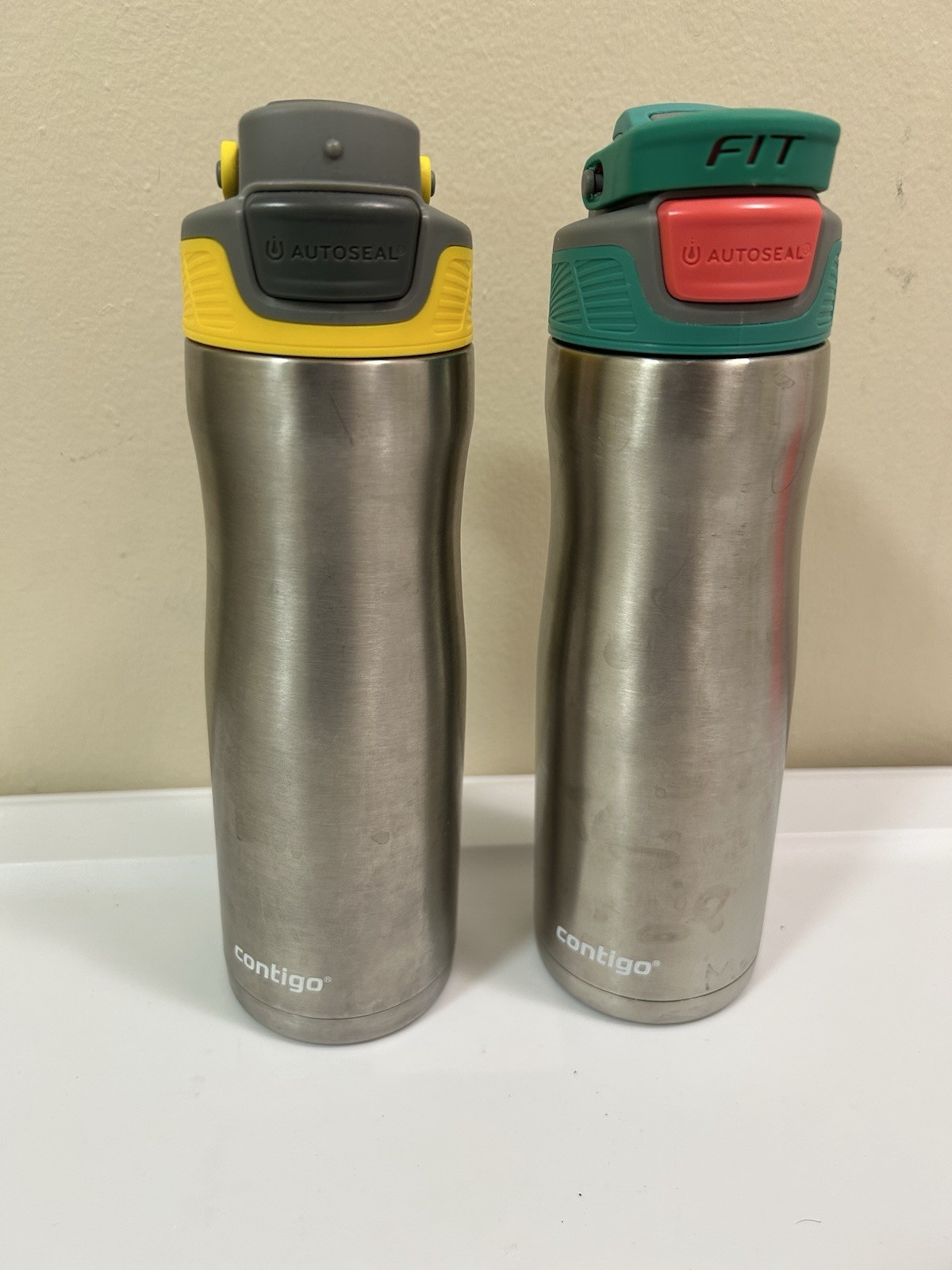 CONTIGO Autoseal FIT Chill Teal 20 oz Silver And Yellow/Gree