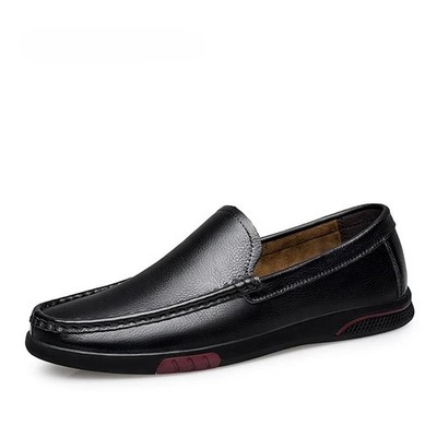  Men's Genuine Leather Shoes Leisure Fashion Breathable Driving Flats Shoes