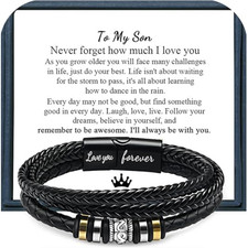 To My Son Bracelet Gift From Mom  Dad  Gifts for Son