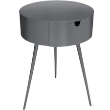 Bali Collection Modern | Contemporary Durable Metal Side Table/Nightstand, 16...
