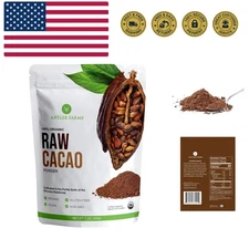 100% Pure Organic Raw Cacao Powder, 40 servings, 200g - , Gluten Free, Cultiv...