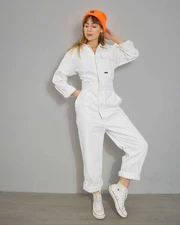 White Boilersuit Coveralls Deadstock - All In One - XS S M L XL