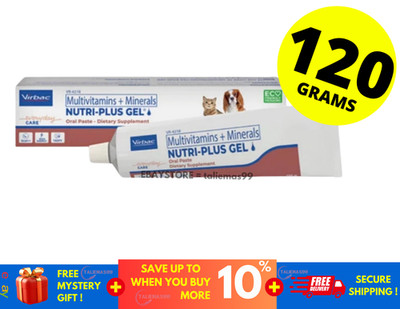 Virbac Nutriplus Nutri Plus Gel Supplement for Cats & Dogs (120g)