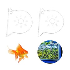 Clear Aquarium Plant Holder Corner Shelf For Rimless Fish Tank 2 PCS