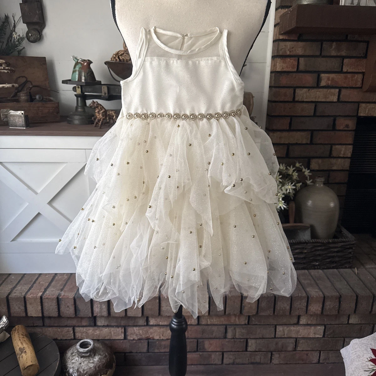 ivory american princess dresses American Princess | Dresses | American Princess Ivory Gold Sequin Formal Dress Size 7