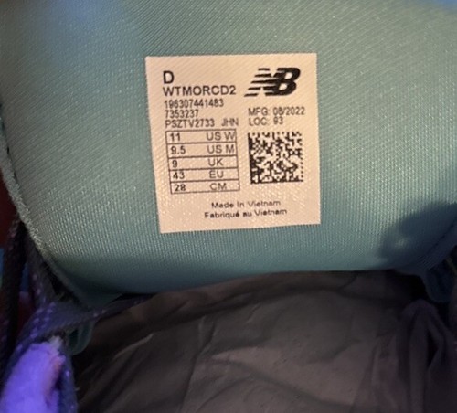 NEW BALANCE Fresh Foam MORE TRAIL v2 RUNNING Shoes UNISEX Women’s 11 Men’s 9.5 - 第 8/8 張圖片