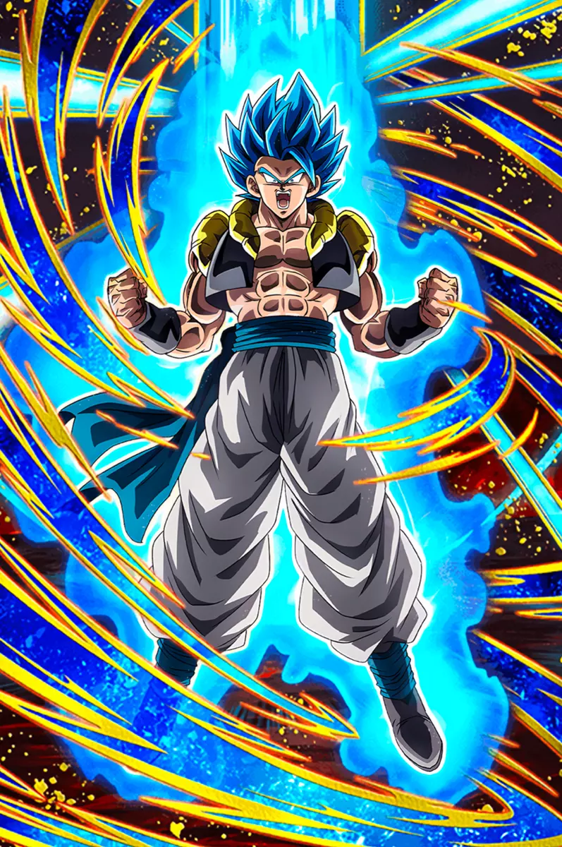 Dragon Ball powered up Gogeta Blue 12in x 18in Poster Free