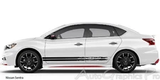 BREAKUP Vinyl Graphic Side Door Body Line Accent Stripe Decal fits Sedans Cars