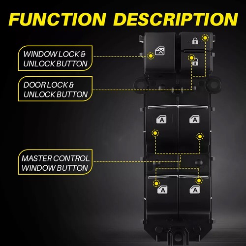 Fit for Toyota Sienna 2015-2020 Master Power Window Control Switch 84040-08010 - Foto 10 di 21