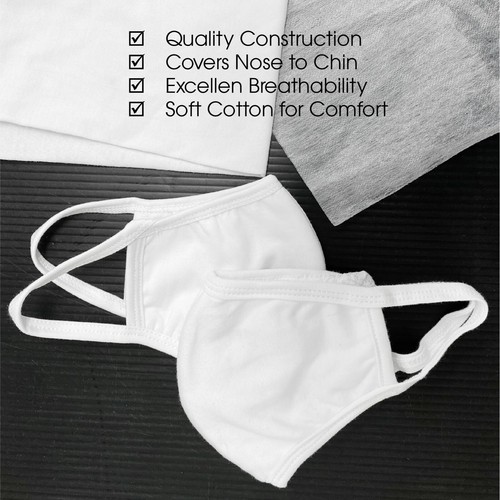 3 piezas Mascarilla facial lavable reutilizable triple capa regreso a la escuela adolescente talla S - Imagen 6 de 9