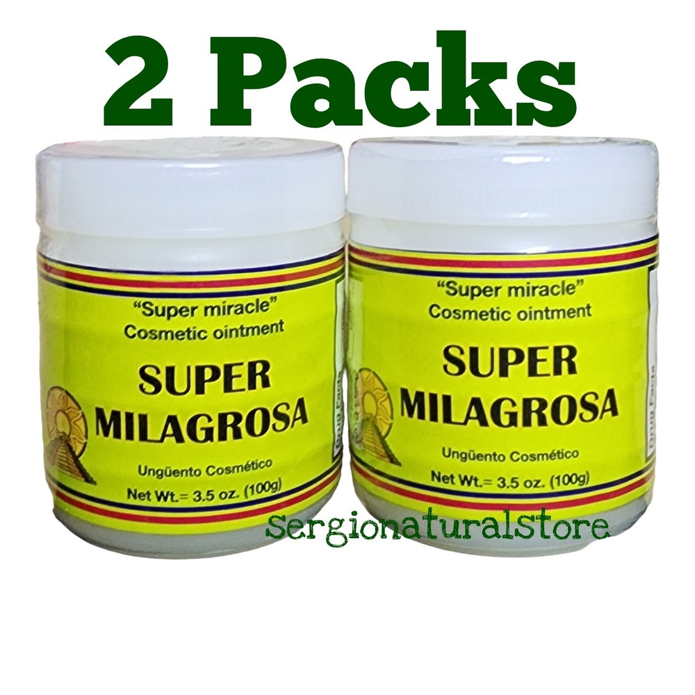2 Packs Pomada Milagrosa For Muscle Support Pain 100 grs Auxiliar Dolor Muscular