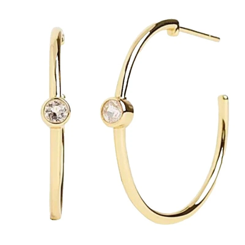 Brincos da moda beleza topázio místico