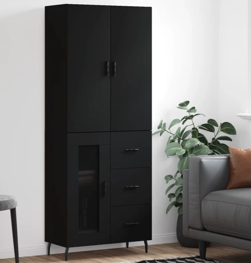 Black utility 2024 storage cabinet