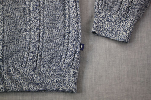 Tommy Bahama Swordfish Marled Sands Men Bering Blue Silk Crewneck Sweater L $148 - Picture 2 of 5