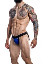 MENS BLUE JOCKSTRAP  SIZE  LARGE by CUT FOR MEN