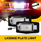 LED License Plate Light Lamp Assembly Set for 99-05 Mazda Miata Tribute MPV EAH