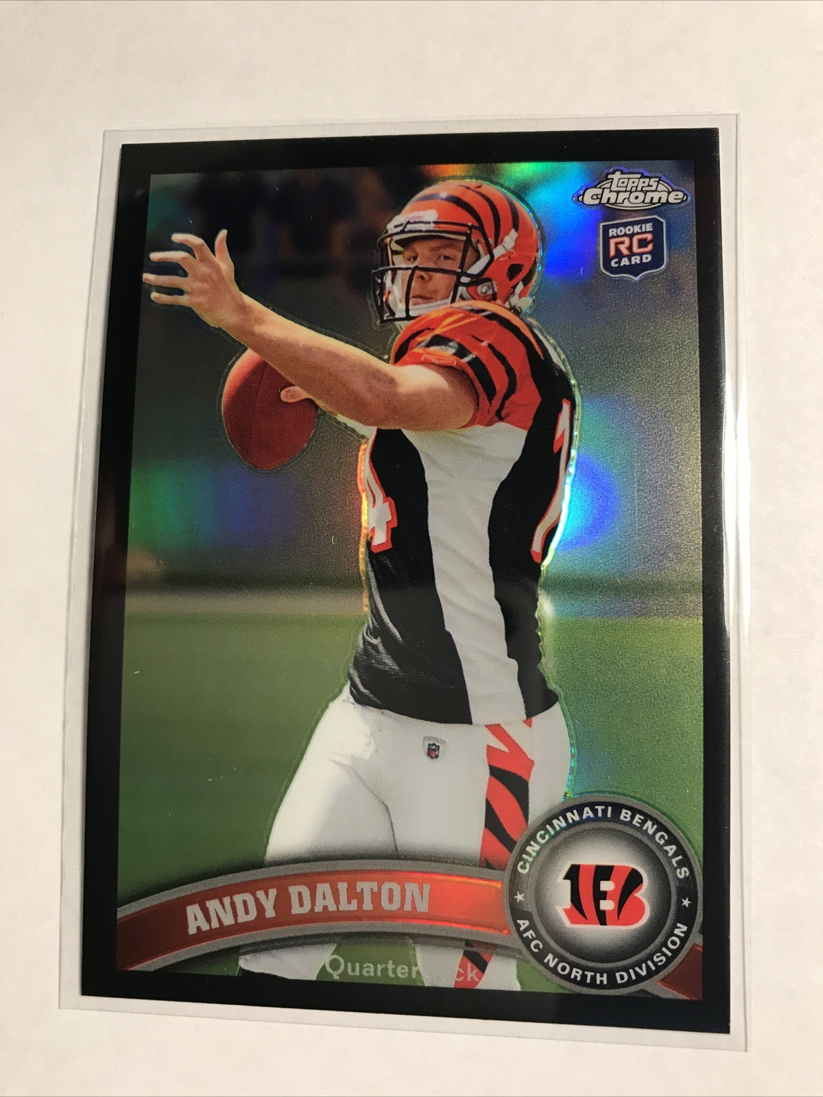 2011 Topps Chrome Black Refractor Andy Dalton /299 Bengals Rookie SP Football