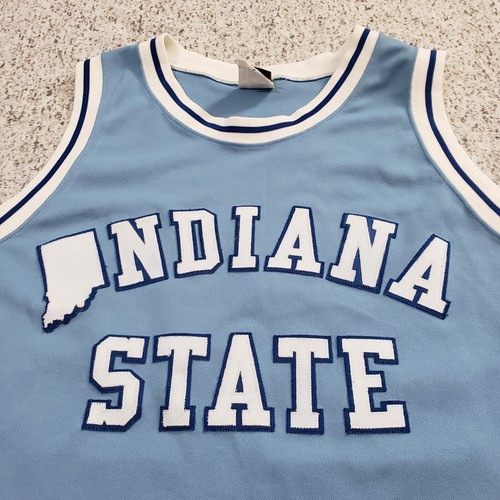 Carl Nicks Jersey Size 2XL Indiana State Sycamores #22 Blue Basketball Majestic - Picture 4 of 23