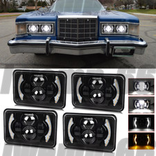 4pcs 4x6 Inch Led Headlights Hilo Beam For Mercury Cougar Marquis 1977-1986